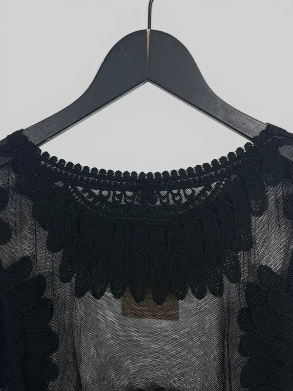 Vestido tull bordado indian