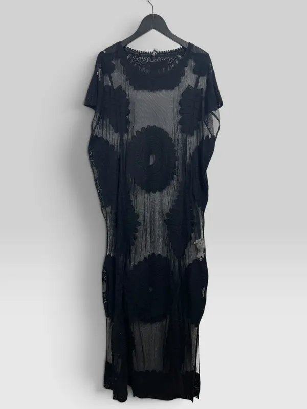 Vestido tull bordado indian