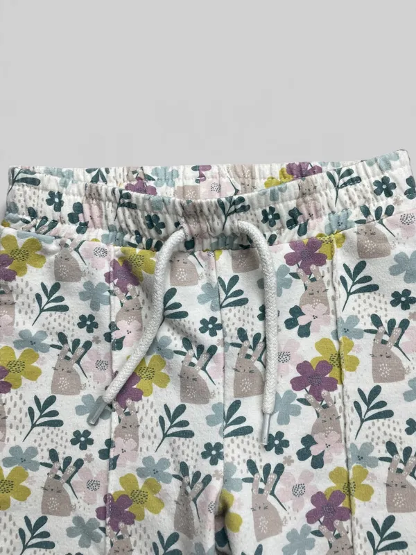 Pantalon felpa estampado bas