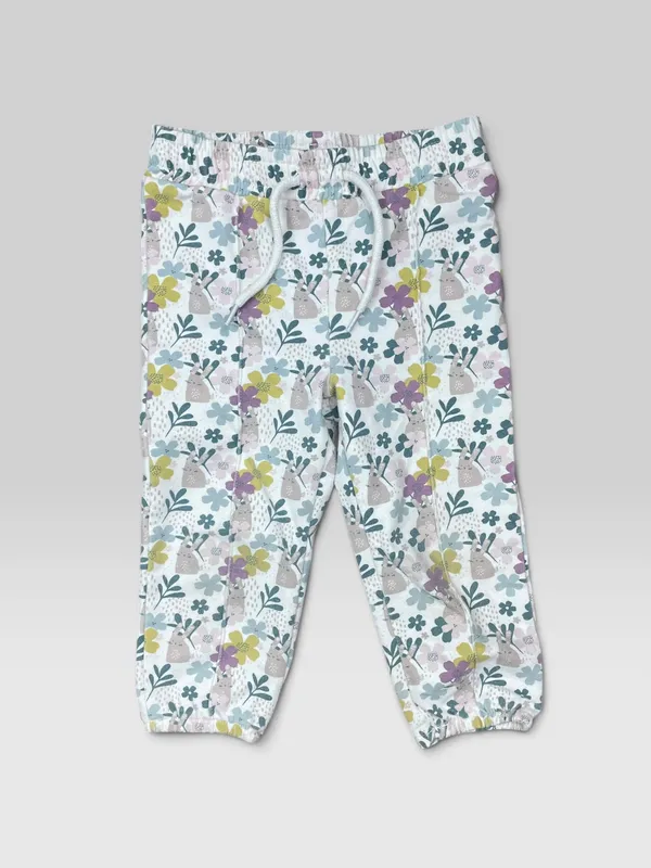 Pantalon felpa estampado bas