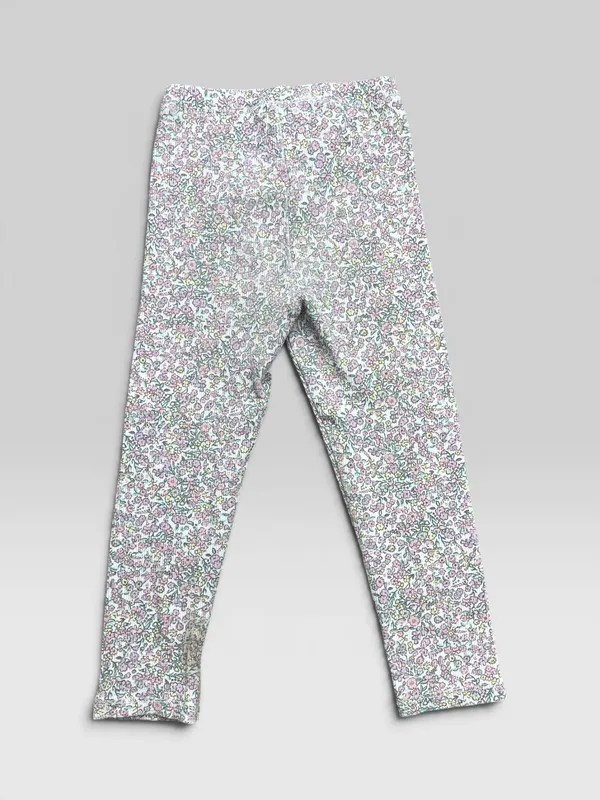 Calza larga floreada zara