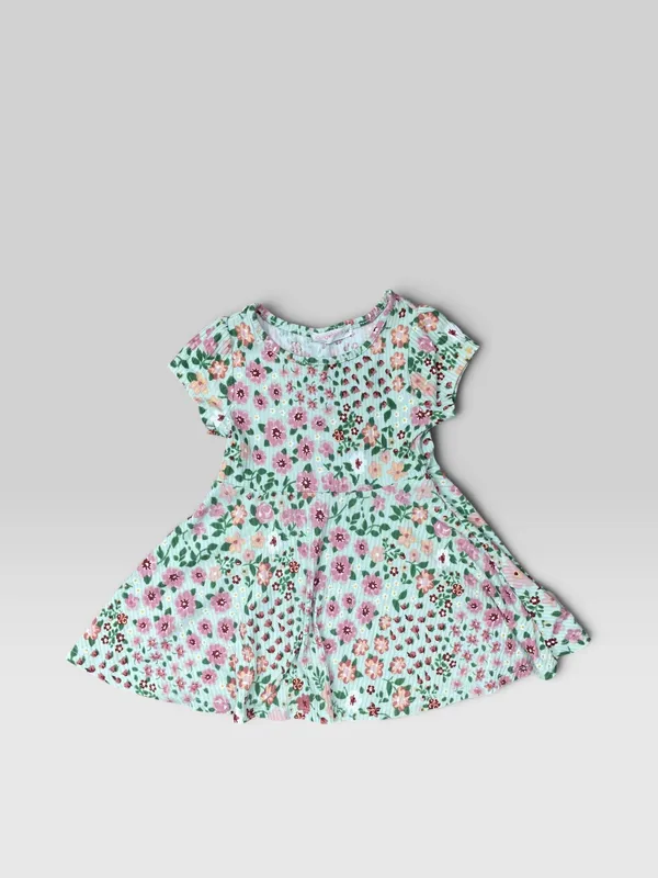 Vestido estampado manga corta young hearts