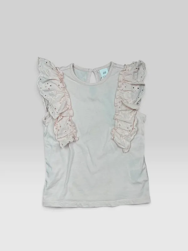 Musculosa con broderie h&m
