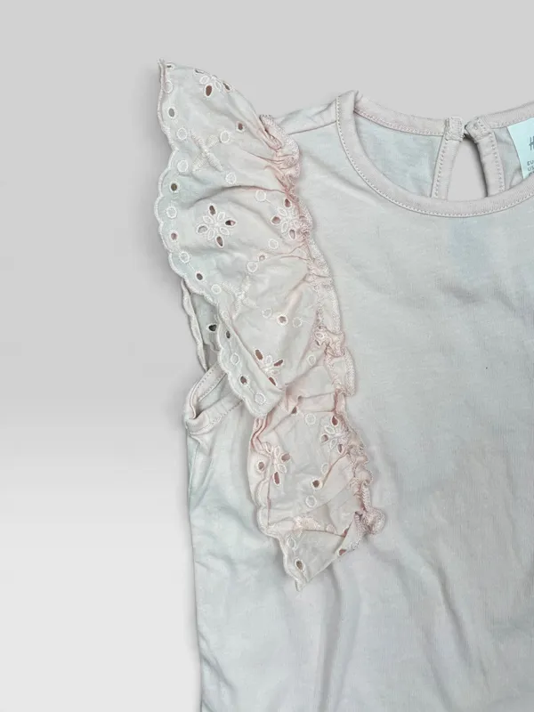 Musculosa con broderie h&m