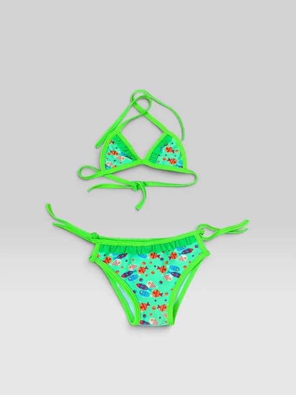 Bikini estampado modo praia