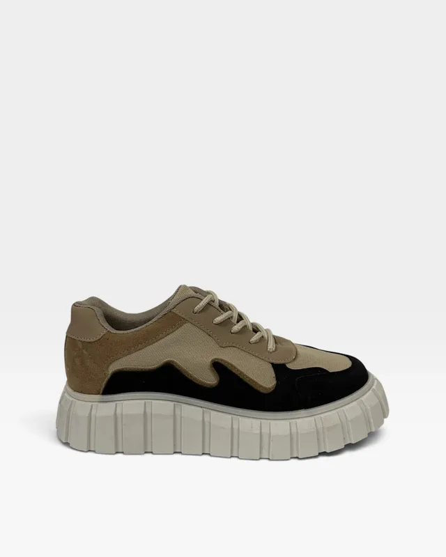 Zapatillas plataforma y tela daniel cassin