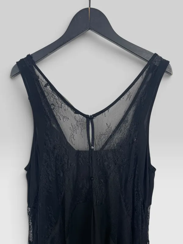 Vestido corto encaje + forro zara trafaluc