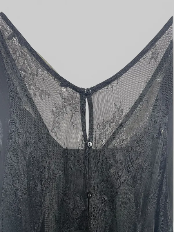 Vestido corto encaje + forro zara trafaluc