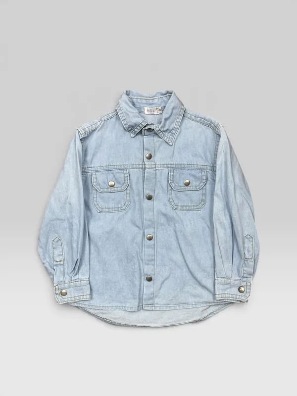 Camisa manga larga jean mkl