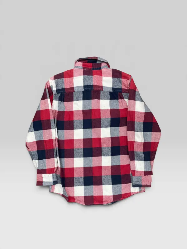 Camisa viyela manga larga
