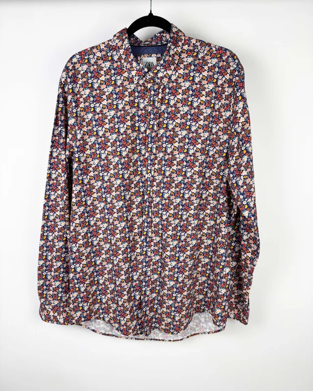 Camisa floreada zara