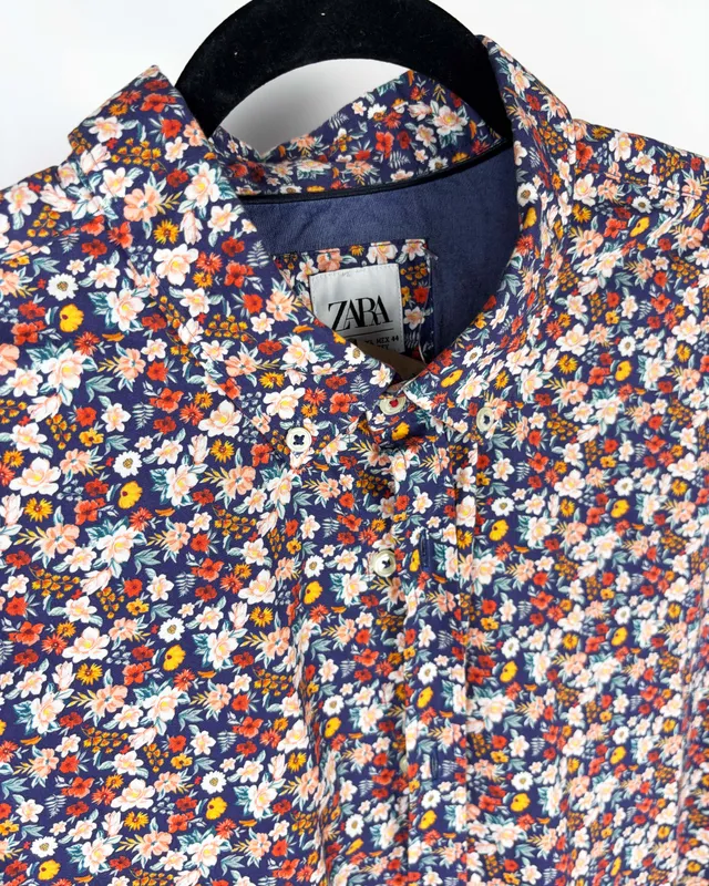Camisa floreada zara