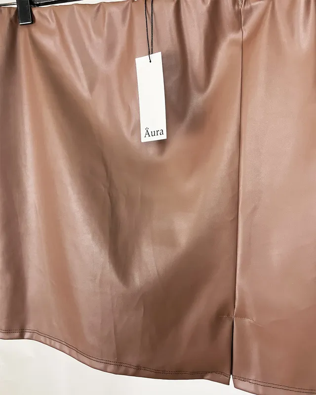 POLLERA AURA SIMIL CUERO 