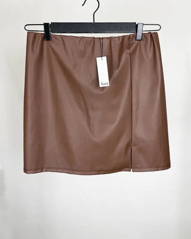 POLLERA AURA SIMIL CUERO 