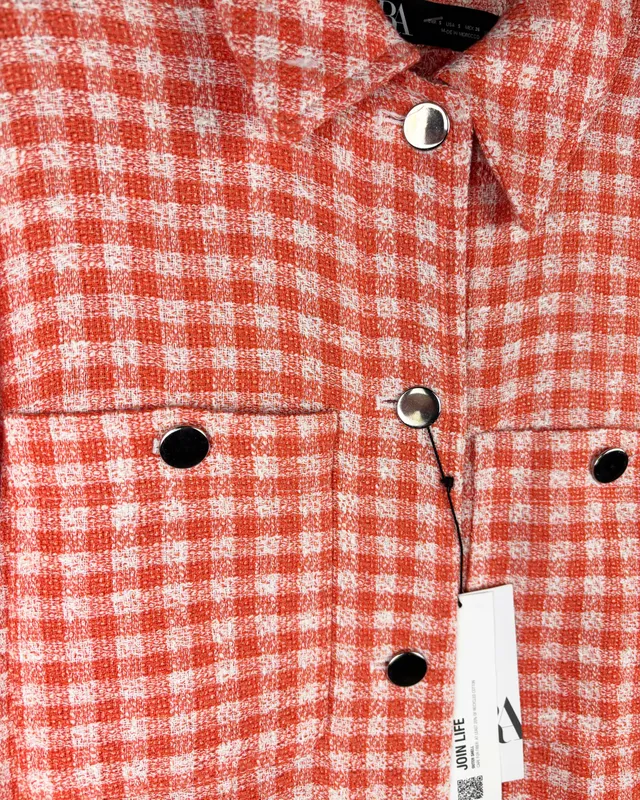 Sobre camisa cuadros zara