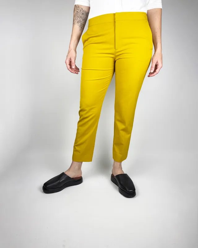 Pantalon mostaza zara