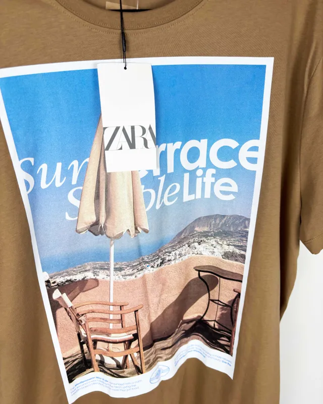 Remera con estampa zara