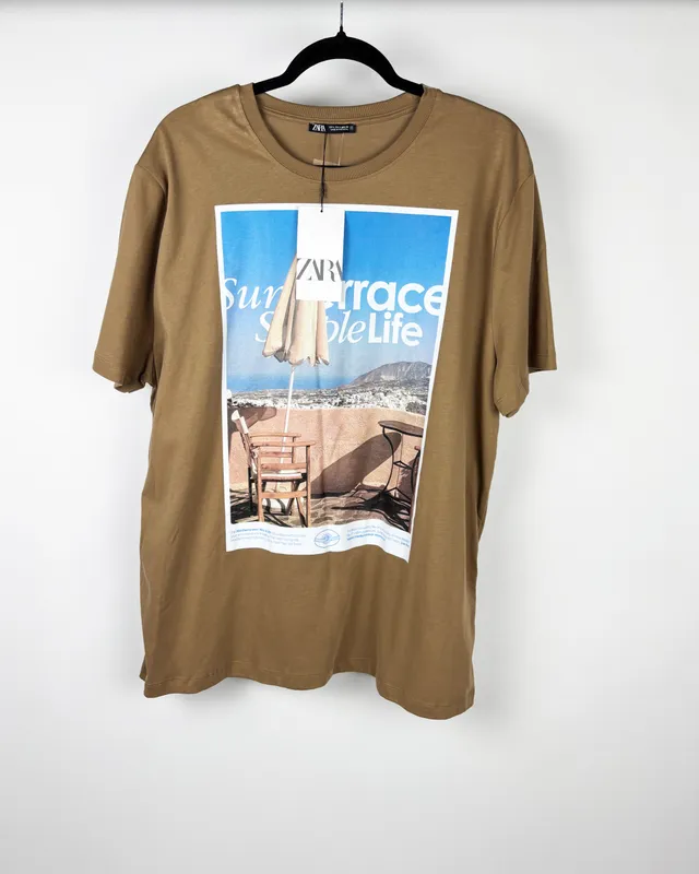 Remera con estampa zara