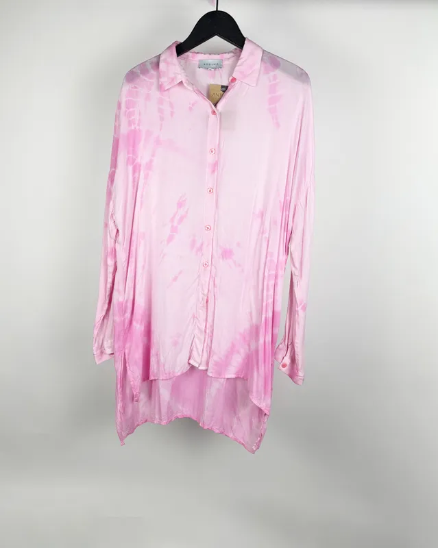 Camisa rosa batik kosiuko