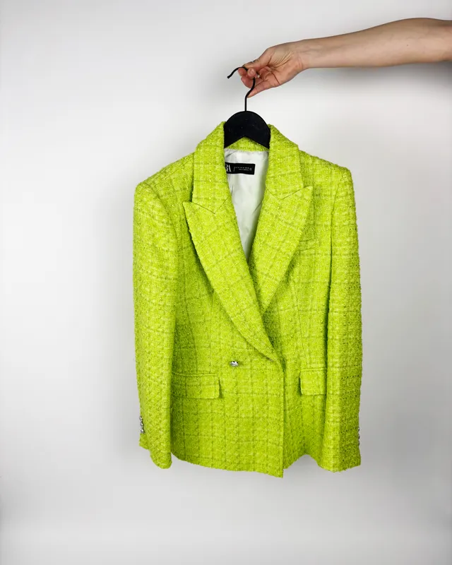 Tapado verde manzana zara