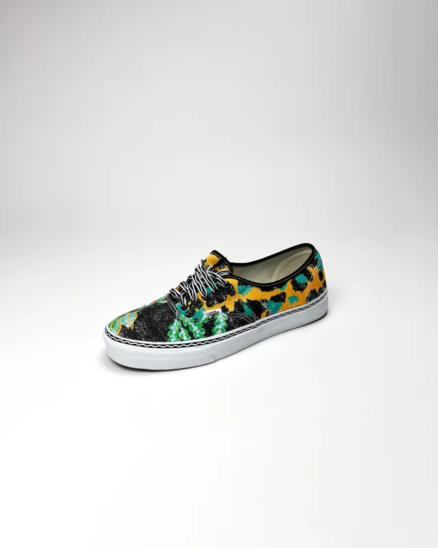 Championes negros estampados vans
