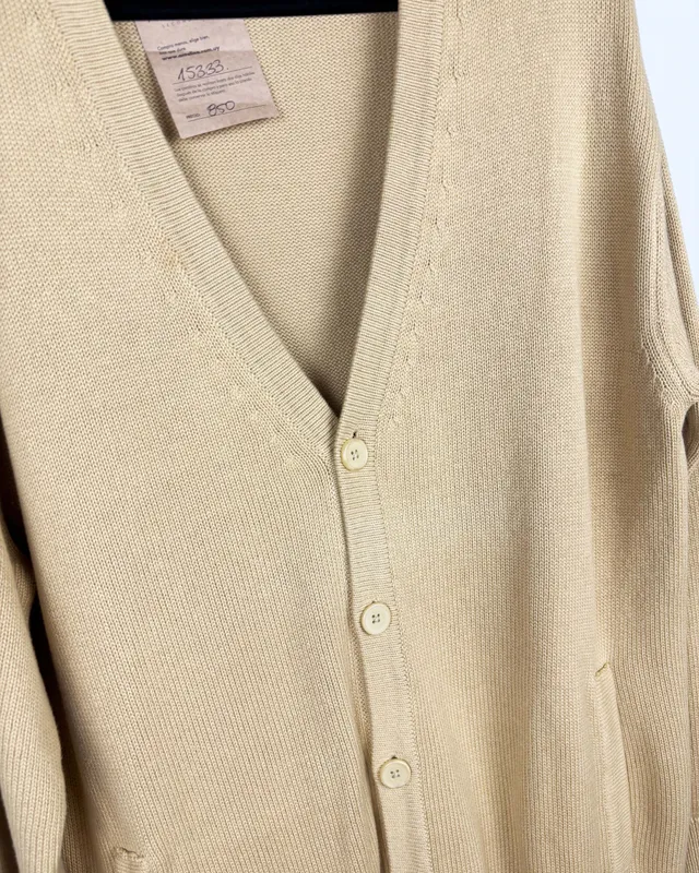 Saco tejido beige pull&bear
