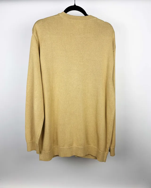 Saco tejido beige pull&bear