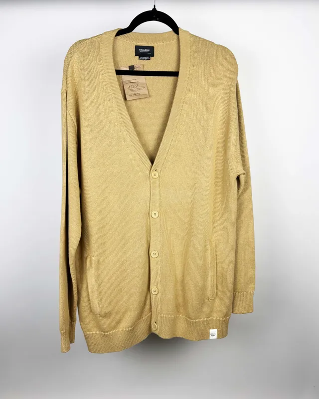 Saco tejido beige pull&bear