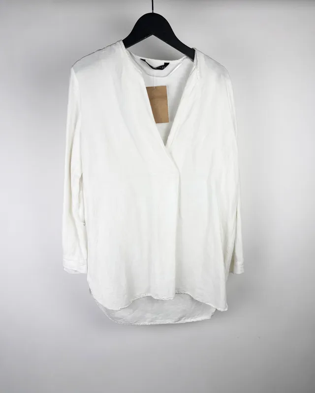 Blusa blanca zara