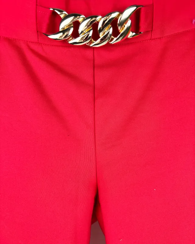 Pantalon rojo c/cadena serpil