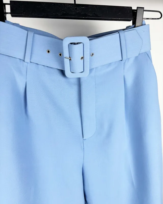 Pantalon de vestir celeste zara