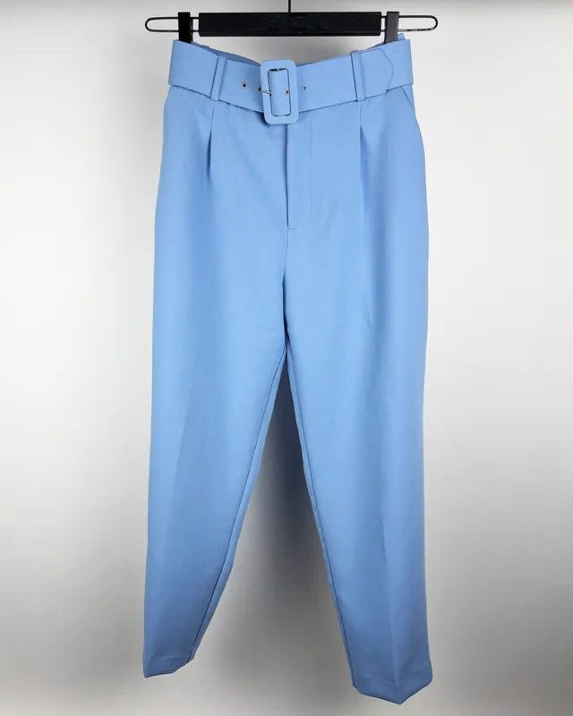 Pantalon de vestir celeste zara