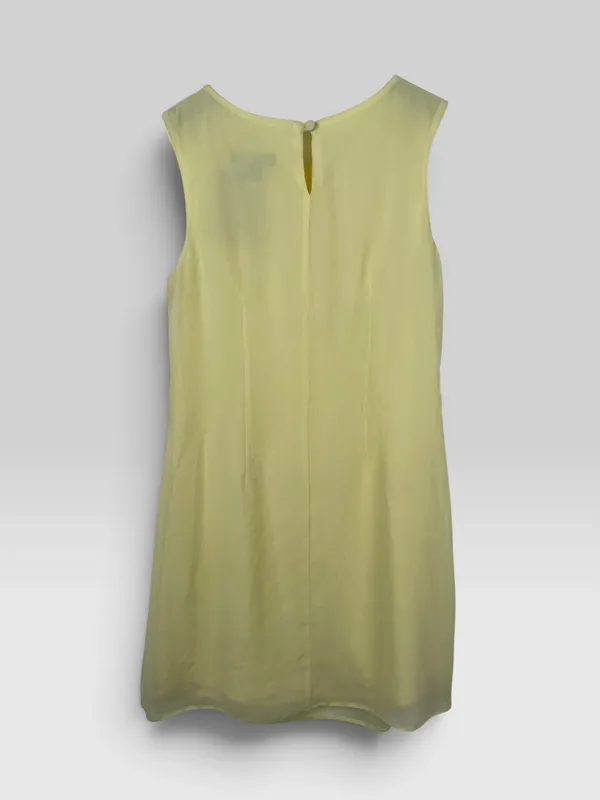Vestido corto gasa amarillo basico atmosphere