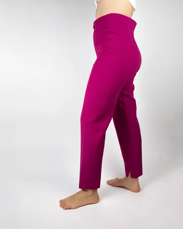 Pantalon de vestir fucsia zara