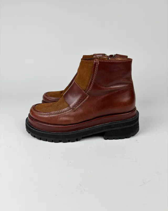 Borcegos marrones rotunda