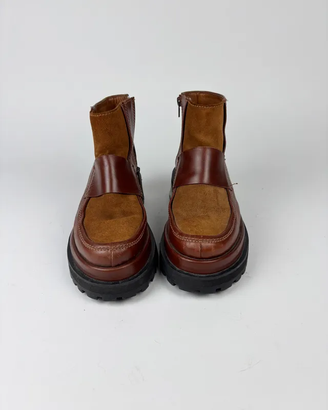 Borcegos marrones rotunda