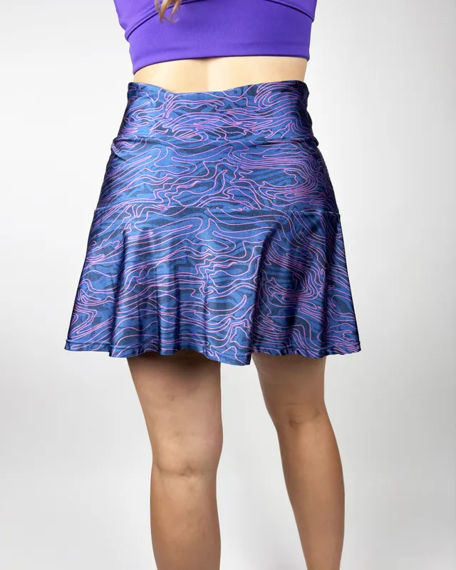 Pollera deportiva azul renner