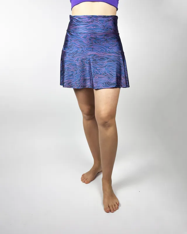 Pollera deportiva azul renner