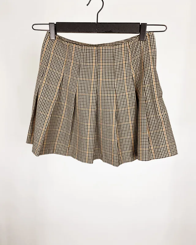 POLLERA H&M ESCOSESA TABLEADA 