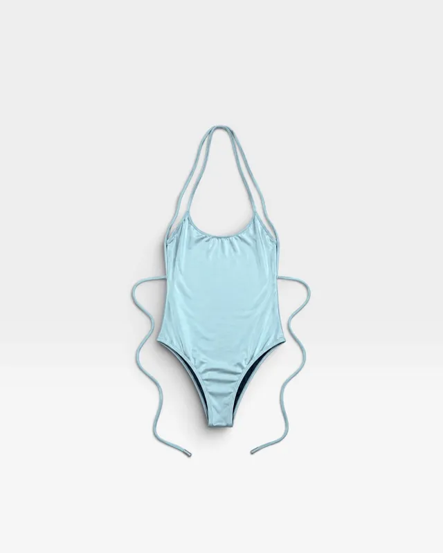 Bikini entero plateado BE