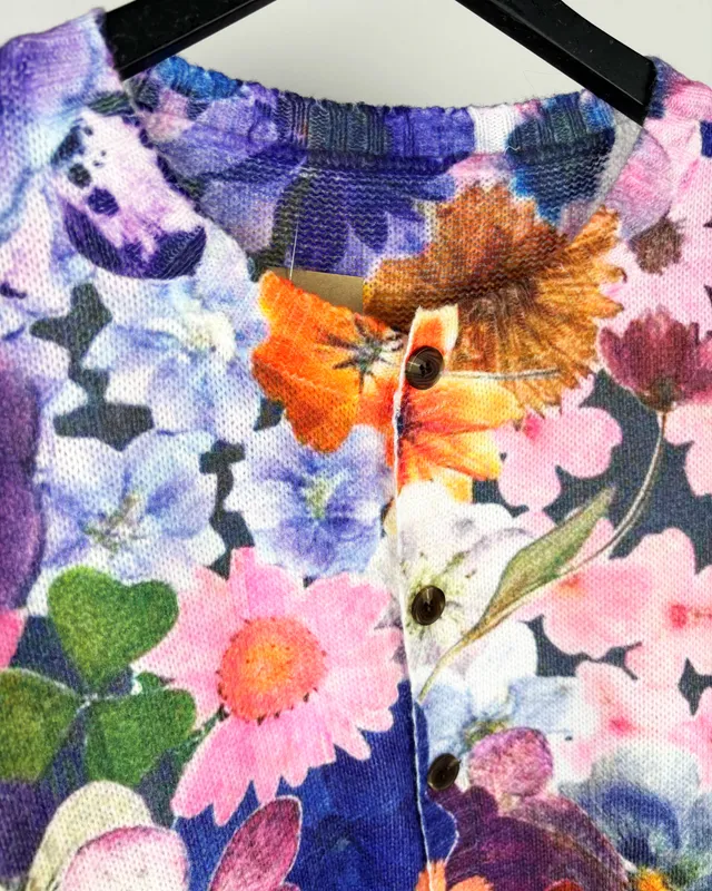 Saco estampado c/flores sin marca