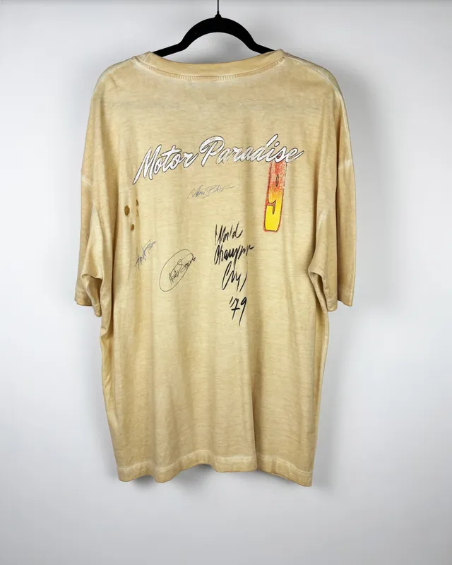 Remera mc amarilla c/estampa zara