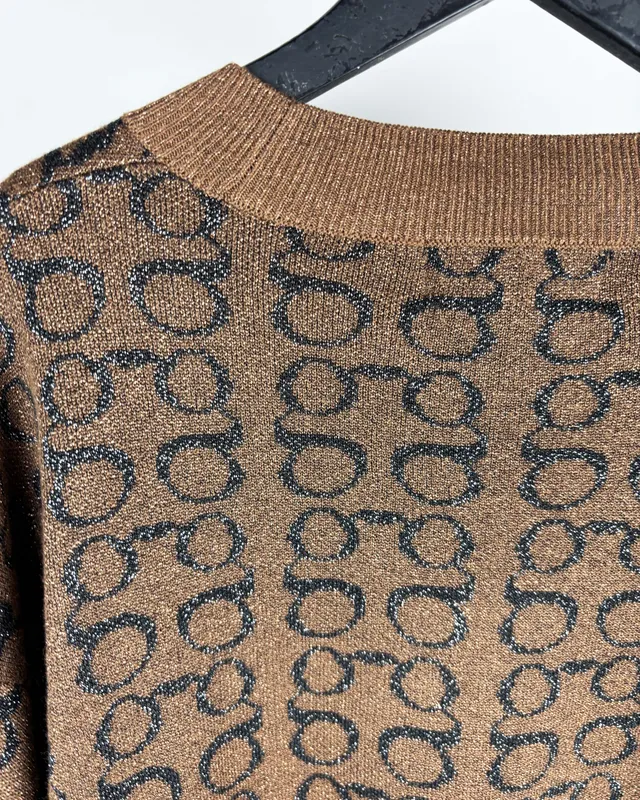 Buzo marron c/lurex ginebra