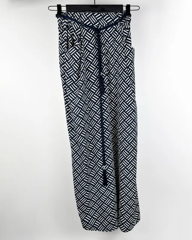 Pantalon estampado ancho zara