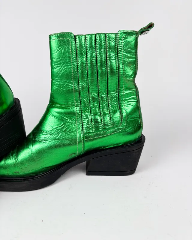 Botas verdes justa