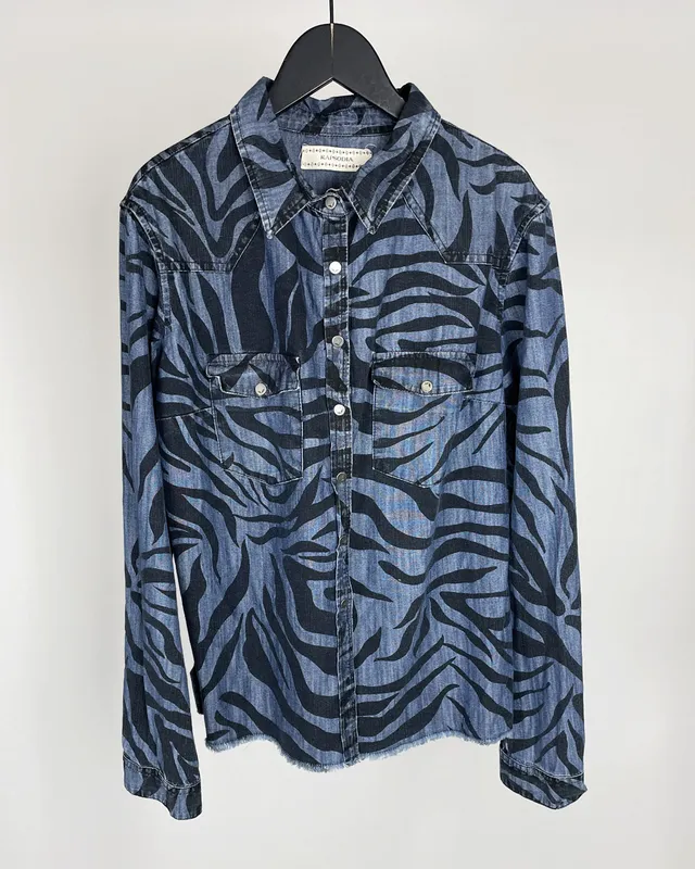 Camisa jean estampada rapsodia