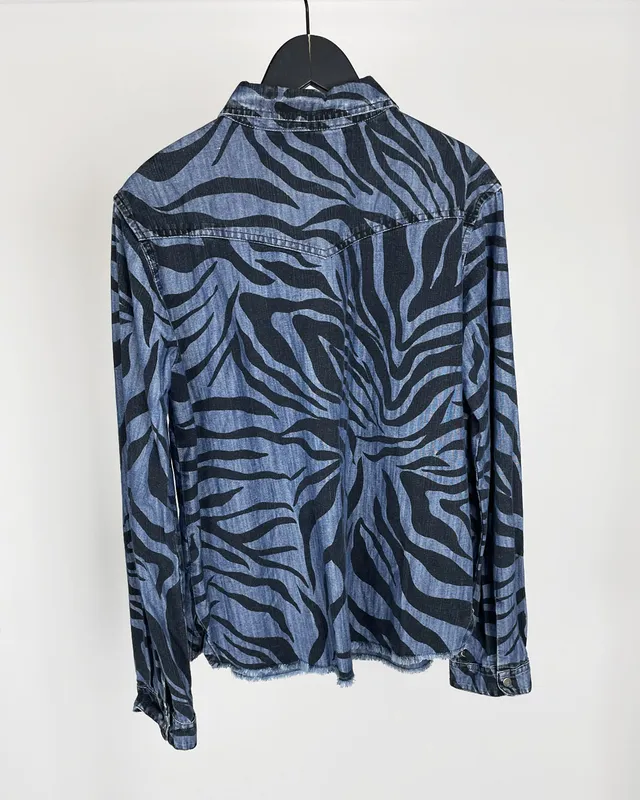 Camisa jean estampada rapsodia