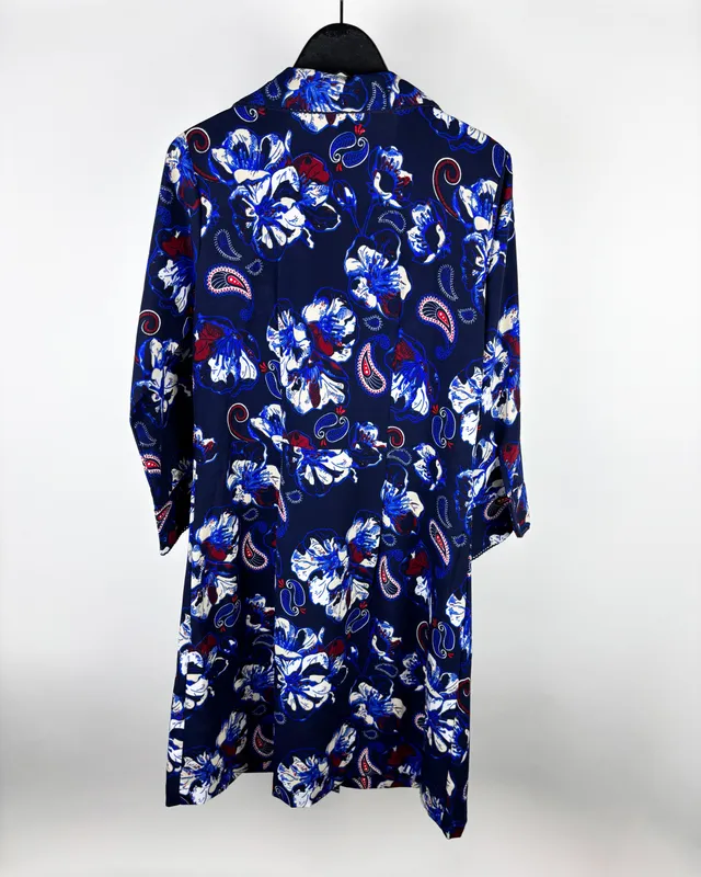 Vestido azul c/flores lolita