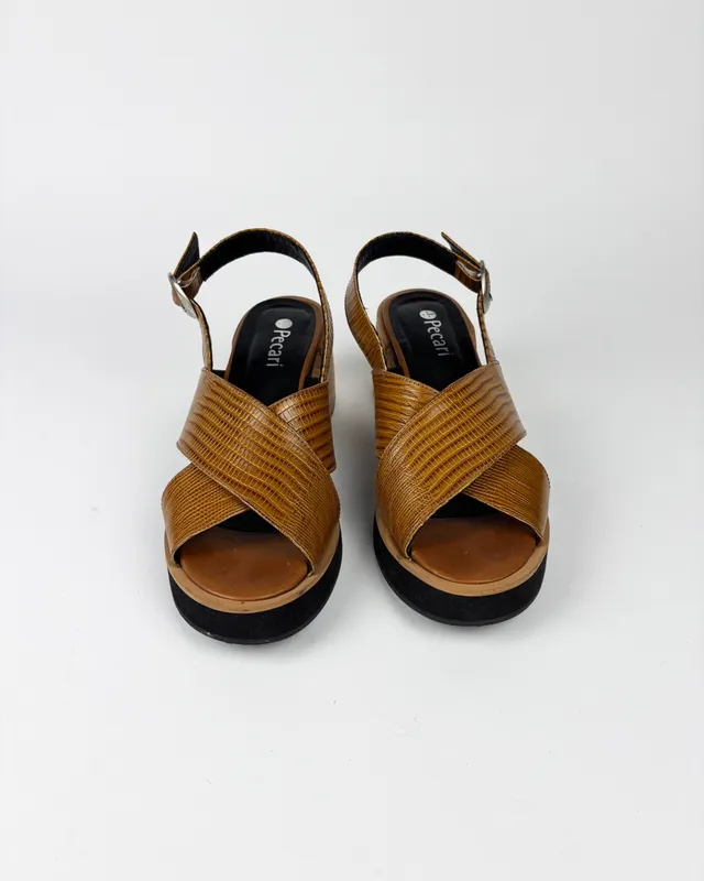 Sandalias marron pecari