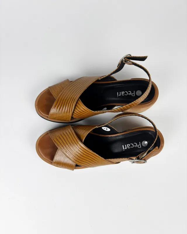 Sandalias marron pecari